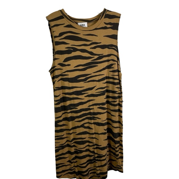 LNA Muscle Tank Dress Tiger Print - Picture 2 of 6